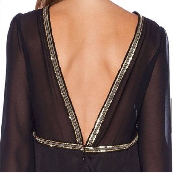 BCBGeneration Sequin open back chiffon dress - Picture 4 of 11